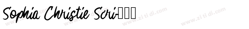 Sophia Christie Scri字体转换